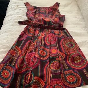 Trina Turk, Multi Color Sleeveless Dress, Size 12